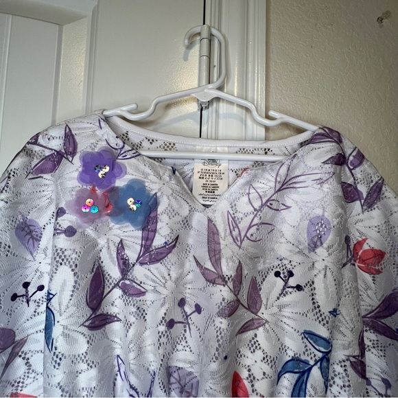 NWT Disney Frozen 2 Cover-Up Floral Leaf Design for Girls, sz 7/8 - Picture 3 of 11